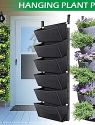 Hangende plantenbakzakken met 6 vakken, verticale vilten kweekzakken, kweekzak voor groente, tuinbenodigdheden