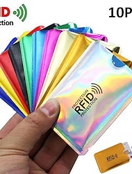 20pcs Anti Rfid NFC Aluminium Smart Anti Theft Bank Sleeve Wallet Anti RFID Blocking Protect Case Card Holder Aluminium Case