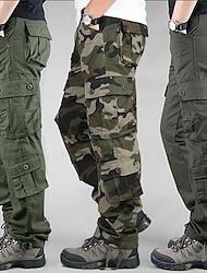 Men's Cargo Pants Cargo Trousers Tactical Pants Trousers Tactical Multi Pocket Camouflage Outdoor Sports Full Length Work Sports Cotton Sports Sports & Outdoors Gray Green Camouflage Black