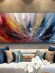 obraz olejny 100% handmade ręcznie malowane ściany sztuki na płótnie kolorowa linia współczesny abstrakcyjny nowoczesny wystrój domu wystrój walcowane płótno z rozciągniętą ramą 100cm * 50cm