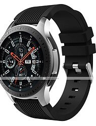 Watch Band for Samsung Watch 3 45mm, Galaxy Wacth 46mm, Gear S3 Classic / Frontier, Gear 2 Neo Live Silicone Replacement  Strap 22mm Sport Band Wristband