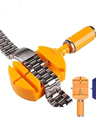 kit de herramientas de eliminación de eslabones de reloj herramienta de banda de reloj kit de herramientas de reparación de removedor de pasador de cadena de correa para ajuste de correa de banda de