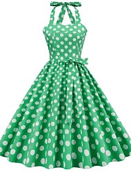 50-tals a-line klänning retro vintage 1950-tal cocktailklänning dailywear klänning festdräkt flare klänning damkostym vintage cosplay fest/aftonklänning