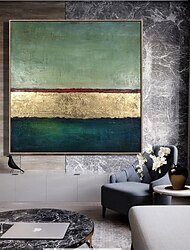 Tablou din folie de aur pictat manual pictura abstracta moderna in ulei pe panza arta de perete pentru living decoratiuni casa fara rama