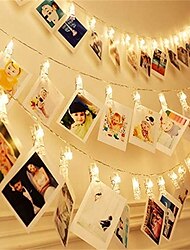 LED String light Photo Clip USB LED Fairy Lights Battery Operated Garland Bedroom Home Party Wedding Christmas Decoration
