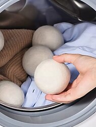 kulki do suszarki do wełny wielokrotnego użytku zmiękczacz do prania pranie w domu zestaw kulek do suszarki z polaru przydatne akcesoria do pralek