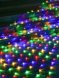 LED Verkkovalonauha IP65 6Mx4M 3Mx2M LED Taivutettava Verkkovalonauha 880LED 200LED Verkkoon Kiinnitettävä Valo Puutarha Pihan Värikäs Koristus EU US UK Plug AC110V 220V 230V Halloweenille