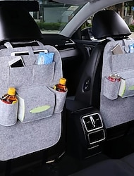 aggiorna la tua auto con una protezione per la schiena del sedile automatico da 1pc e un tappetino per il coprisedile tascabile dell'organizzatore