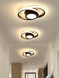 LEDシーリングライト1ライト32cm幾何学的形状フラッシュマウントライトシリカゲルアルミニウムシーリングライト廊下ポーチバークリエイティブロフトバルコニーランプウォームホワイト/ホワイト110-240v