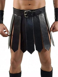 Męska rzymska gladiator zestaw kilt wojownik wiking retro vintage średniowieczna spódnica szkockie narzędzie kilty przebranie na karnawał halloween larp sukienka do klubu