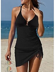 Women's Swimwear Tankini 2 Piece Normal Swimsuit 2 Piece Printing Graphic Leopard Beach Wear Summer Bathing Suits