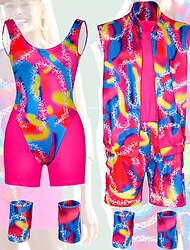 barbiecore film rollerblade outfits docka ken y2k jumpsuit klänning herr dam cosplay kostym halloween karneval maskerad