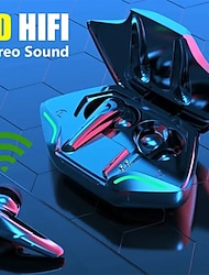 tws ワイヤレス Bluetooth ゲーミングイヤホン スポーツ 防水 ヘッドセット ステレオ オーディオ サウンド ポジショニング ワイヤレス イヤホン ノイズキャンセリング ハイファイ ベース ゲーム ヘッドフォン マイク付き LED ディスプレイ 充電ケース
