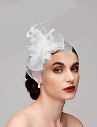 Fascinators Hats Headwear Net Tea Party Horse Race Ladies Day Melbourne Cup Handmade With Floral Headpiece Headwear