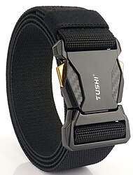 Men's Belt Tactical Belt Nylon Web Work Belt Black Royal Blue Nylon Military Army Plain Daily Wear Going out Weekend