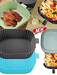 Air Fryer Silicone Bakeware Multi-Functional Barbecue Mat Baking Oven Easy To Clean Oil-Proof Silicone Mat Tray