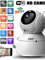 720p IP biztonsági kamera vezeték nélküli CCTV wifi otthoni megfigyelő kamera babafigyelő támogatás p2p telefon távirányító ir-cut szűrő infravörös éjszakai látás mozgásérzékelés kétirányú audio