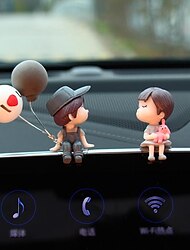 StarFire Car Decoration Cute Cartoon Couples Action Figure Figurines Balloon Ornament Auto Interior Dashboard Accessories Car Accessories For Girls Gifts
