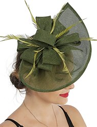 Elegant Huvudbonad Fascinatorhatt Fascinator Gentledam Maskeradkläder Dam Derby Bröllopsfest Ascot Vuxna Hatt Vår & sommar
