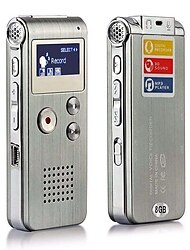 Draagbare Oplaadbare Digitale Voice Recorder met 8GB MP3 Speler Compacte Dictafoon voor Notities  Vergaderingen