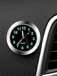 ρολόι αυτοκινήτου φωτεινά αυτοκίνητα εσωτερικό stick-on μίνι ψηφιακό ρολόι μηχανική χαλαζία ρολόγια αυτοκινήτων στολίδι αξεσουάρ αυτοκινήτου