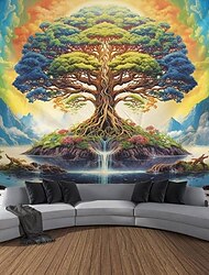 árvore da vida 3d tapeçaria pendurada hippie arte da parede grande tapeçaria mural decoração fotografia pano de fundo cobertor cortina casa quarto sala de estar decoração