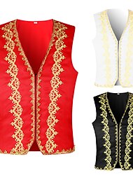 Zabytkowe Steampunk XVII wiek Bal maskowy Kamizelka Odzież wierzchnia Książę Żakard Żakard Męskie Halloween Karnawał Bal maskowy Impreza / Wieczór Karnawał w Wenecji Dla dorosłych Kamizelka