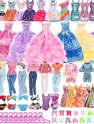 vestiti e accessori per bambole rosa, vestiti per bambole da 11,5 pollici top abito da sposa gonna scarpe accessori bikini bambola yitian