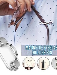 mágneses akasztható szemüvegtartó tű brossok divatos többfunkciós hordozható ruhacsipesz csat mágneses szemüveg fejhallgató vonal klipek