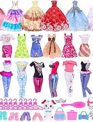 Pink Doll Clothes And Accessories,11.5 Inches 30 Cm Doll Clothes Accessories Toy Play House Kindergarten Yitian Doll Christmas Gift