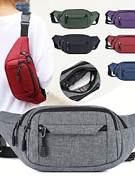 moda masculina bolsa de cintura bolsa casual pochete grande bolsa de cinto para telefone bolsa de lona bolsa de telefone de viagem ao ar livre bolsas de quadril de banana