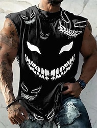Bărbați Vest Top Tricou fără mâneci pentru bărbați Grafic Amuzant Stil Nautic Îmbrăcăminte Tipărire 3D Zilnic Sport Bretele Imprimeu Modă Designer Muşchi