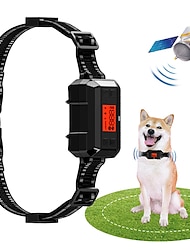valla inalámbrica gps para perros valla eléctrica para perros sistema de contención de mascotas rango 33-999 yardas fuerza de advertencia ajustable recargable inofensivo y adecuado para todos los