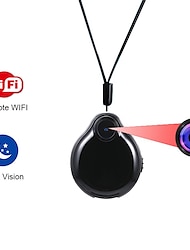 1080P Wearable Pendant Necklace Mini Mirco Wifi P2P IP Camera DV Remote Wireless Camcoder With Night Vision Motion Detection Cam
