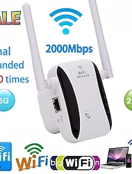 2000/300Mbps Wireless WIFI Repeater 2000Mbps Wifi Extender Long Range Wi Fi Signal Amplifier Wi-fi Booster Access Point