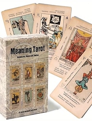 Meaning Tarot Card With Meaning On Them Beginner Tarot Keyword Antiqued Tarot Deck Learn Tarot 78 Cards