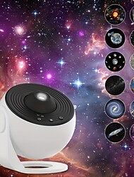 12 in 1 Starry Sky Galaxy Projector LED Night Light Planetarium Space Star Lamp For Kids Gift Bedroom Games Room Decoration