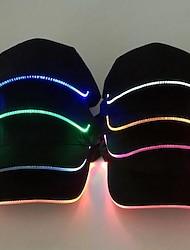 LED発光帽子 発光野球帽 屋外サンバイザー 日焼け止めキャップ 発光キャップ