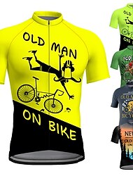 21Grams Bărbați Jersey de ciclism Manșon scurt Bicicletă Topuri cu 3 buzunare spate Ciclism montan Ciclism stradal Respirabil Uscare rapidă Confortabil la umezeală Dungi reflectorizante Negru
