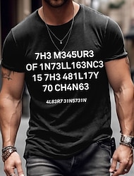 Męskie Podkoszulek przetarta koszulka Graficzny Litera Półgolf Odzież Druk 3D Na zewnątrz Codzienny Krótki rękaw Nadruk Zabytkowe Moda Designerskie
