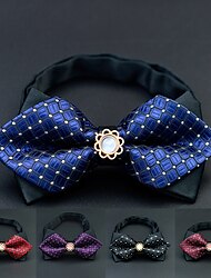 Herren Fliege Krawatten Vorgebunden Einstellbar Schleife Plaid Hochzeit Geburtstag