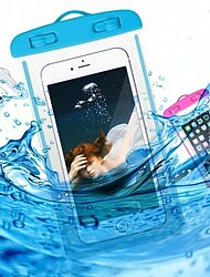 חבילה אחת נרתיק טלפון עמיד למים עמיד במים [30 מ' / 98 רגל] כיסוי לטלפון תיק יבש נייד כיסוי גשם ל לאייפון 13 Pro 12 Pro 11 XR Samsung Galaxy S22 S21 S20 שחייה צלילה גלישה עד 6.4 אינץ' PVC