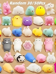 צבע אקראי 30 יחידות מוצ'י squishy מיני squishy צעצועי squishys בעלי חיים squishys משלוח חינם מסיבת ילדים נגד מתחים צעצוע להפיג מתח צעצועים