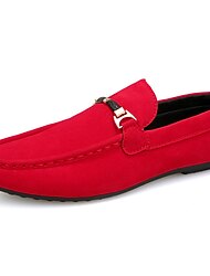 Hombre Zapatos de taco bajo y Slip-On Zapatos Confort Zapatos de Paseo Vintage Casual Exterior Diario Cuero Templado Altura Incrementando Cómodo Cordones Negro Rojo Invierno