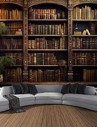 Retro półka na książki wiszące gobelin wall art duży gobelin dekoracja ścienna zdjęcie tło koc kurtyna strona główna sypialnia dekoracja salonu