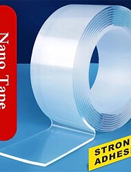 1 roll 5m 2/3/5cm breedte transparante dubbelzijdige tape nano zelfklevende tape geen spoor herbruikbare tape lijm sticker voor auto keuken badkamer