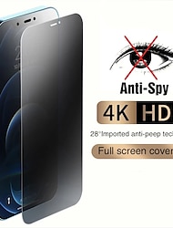 [2 Pack] Scherm Beschermer Voor Apple iPhone 15 Pro Max Plus iPhone 14 Pro Max Plus 13 12 11 Mini X XR XS 8 7 Gehard Glas Privacy anti-inkijk 9H-hardheid Anti-vingerafdrukken 3D Touch-compatibel