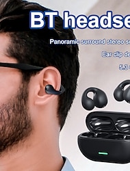 NIA S2 Prawdziwe bezprzewodowe słuchawki TWS 耳夹 Bluetooth 5.3 Projekt ergonomiczny Stereofoniczny Z ładowarką na Apple Samsung Huawei Xiaomi MI Bieganie Do użytku codziennego Światła samochodowe
