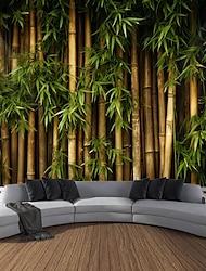 бамбуковый пейзаж висит гобелен настенное искусство большой гобелен фреска декор фотография фон одеяло занавес дома спальня гостиная украшение