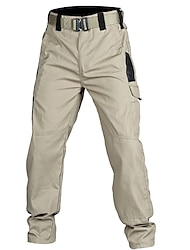 Pánské Kargo kalhoty Nákladní kalhoty Taktické kalhoty Tlačítko Multi kapsa Bez vzoru Nositelný Ležérní Denní Dovolená Sportovní Módní Armádní zelená Khaki